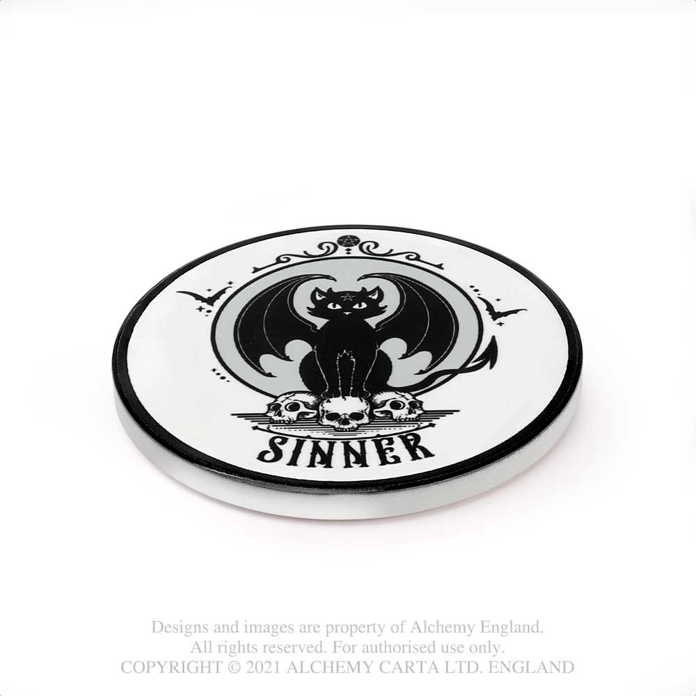 Alchemy - Sinner Coaster - White/Black